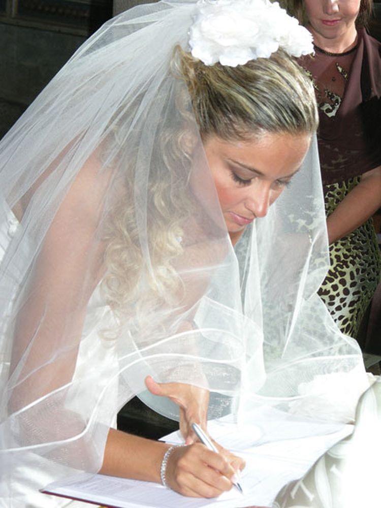 la firma della sposa