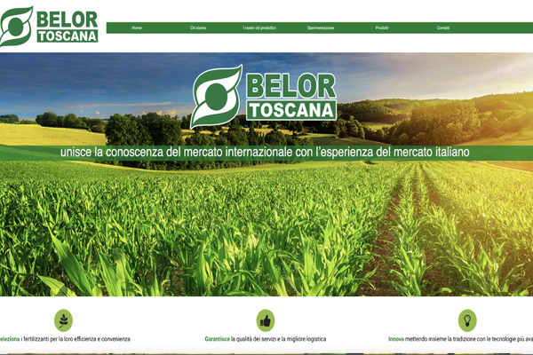 sito di presentazione aziendale belor toscana