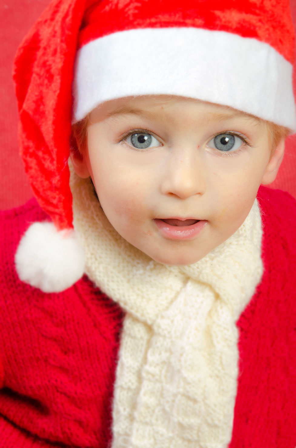 foto di bambino natalizia